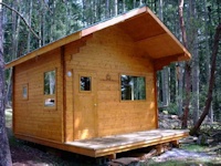 Family Cabin made by bavariancottages.com located on Orcas Island in Washington State, USA